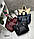 Сумка на плече жіноча велика модна сумка шоппер зерниста еко-шкіра з відбитком Луї Віттон, фото 2