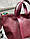 Сумка на плече жіноча велика модна сумка шоппер зерниста еко-шкіра з відбитком Луї Віттон, фото 4
