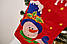 Новорічний подарунковий чобіток, Різдв"яний носок, з вишивкою, червоного кольору, вишивка - сніговик.ПП"Світлана-К", фото 4