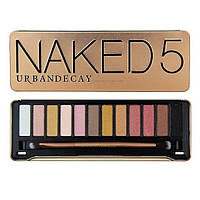 Палетка теней для век Naked5 Kisscrown Urban Decay (12 цветов/набор)