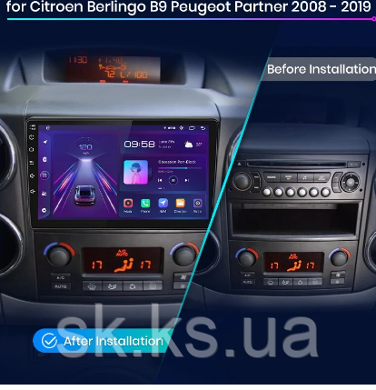 Junsun 4G Android магнітола для Citroen Berlingo 2 B9 Peugeot Partner 2008 - 2019