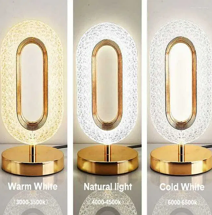 Настільна лампа з кристалами та діамантами Creatice Table Lamp 16.  Три типи освітлення, фото 1