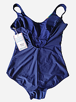 Цілісний купальник з принтом Samegame 112 синій на 50 52 54 56 58 український розмір, фото 4