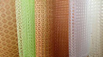 Тканина сітка кольорова та біла