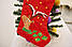 Новорічний подарунковий чобіток, Різдв"яний носок, з вишивкою, червоного кольору, вишивка - Олень.ПП"Світлана-К", фото 6