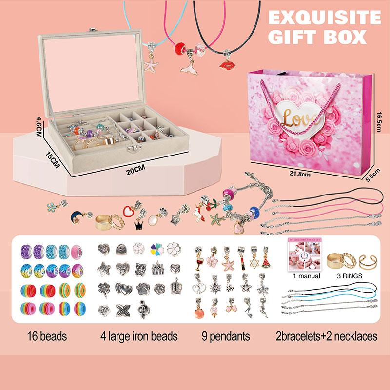 Браслет дитячий типу пандро з навісками DLS-1150, браслет, навіски, у сумочці 11 см., фото 1