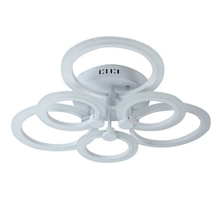 Стельова LED люстра, світлодіодний світильник Sunlight білий 6326/3+3, фото 2