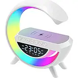 Смарт-лампа G-Smart RGB BT-3401 Велика лампа пропонує зручне бездротове заряджання та функцію будильника, фото 4