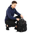 Рюкзак міський офісний Zelart Travel Republic 15033 об'єм 35 літрів Black, фото 8