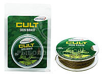 Поводковый в оплетке Climax Cult Skin Braid 30lb 15m camou green