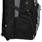 Рюкзак міський офісний Zelart Grissom 2202 обсяг 24 літри Black-Grey, фото 7