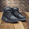 Чоловічі зимові шкіряні черевики, кросівки (натуральна шкіра) чорні на хутрі, чоловіче взуття на зиму, розмір 40 41 42 43 44 45, фото 6