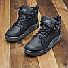 Чоловічі зимові шкіряні черевики, кросівки (натуральна шкіра) чорні на хутрі, чоловіче взуття на зиму, розмір 40 41 42 43 44 45, фото 2
