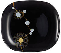 Тарелка десертная Luminarc Sequins Black D8095 19х21 см красивая тарелка для десертов