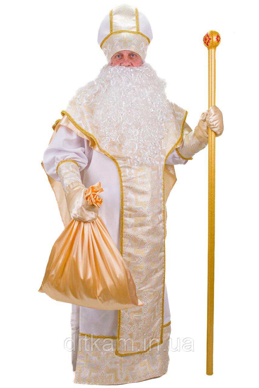 Чоловічий карнавальний костюм Святий Микола No2 (бежевий)