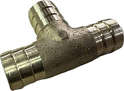 Трійник з'єднувальний патрубків опалювача 18/18/18/ Бронза