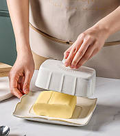 Масленка керамическая 11798 9х14.2х19.3 см посуда для хранения и сервировки масла