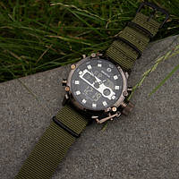 Спортивные часы Besta Prof Green, мужские, стрелочные, водостойкие, японский механизм Device clock