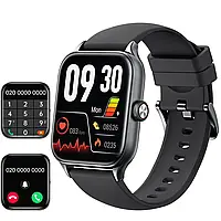 Розумний годинник LESHIDO для чоловіків і жінок, 1,85-дюймовий сенсорний кольоровий дисплей із викликами через Bluetooth