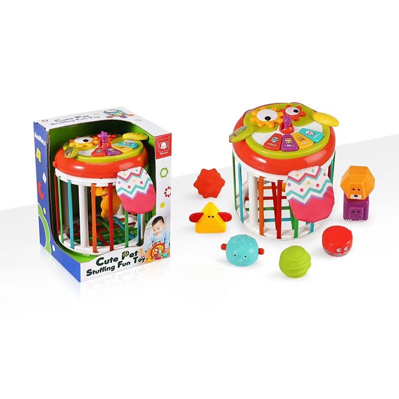 Гра-Логика тактильна музична 828, на батарейках, 6 вкладок, піаніно, рухомі частини, фото 1