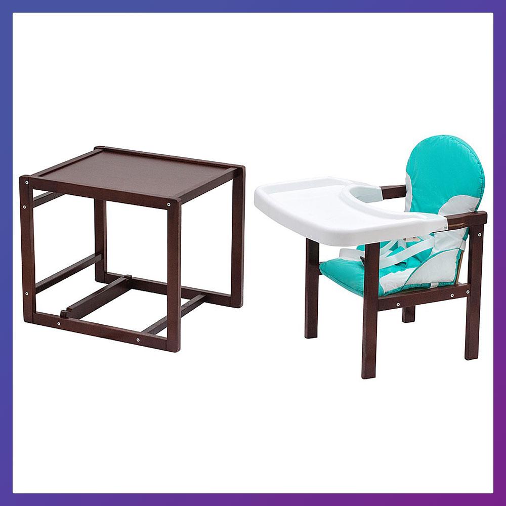 Детский стульчик-трансформер для кормления деревянный Babyroom Пони-220 ...