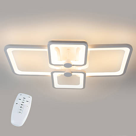 Стельова LED люстра, світлодіодний світильник Sunlight білий 5338/2+2, фото 1