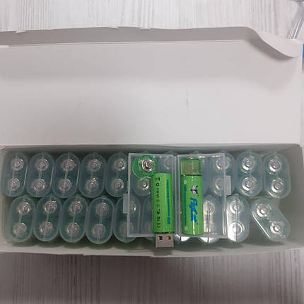 Батарейка-акумуляторна USB FluCat USB rechargeablum battery AA 1.5V 1500 mWh, фото 3