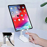 Тримач для телефона та планшета Hybrid Folding Stand Plastic No1 складана підставка регульована, фото 5