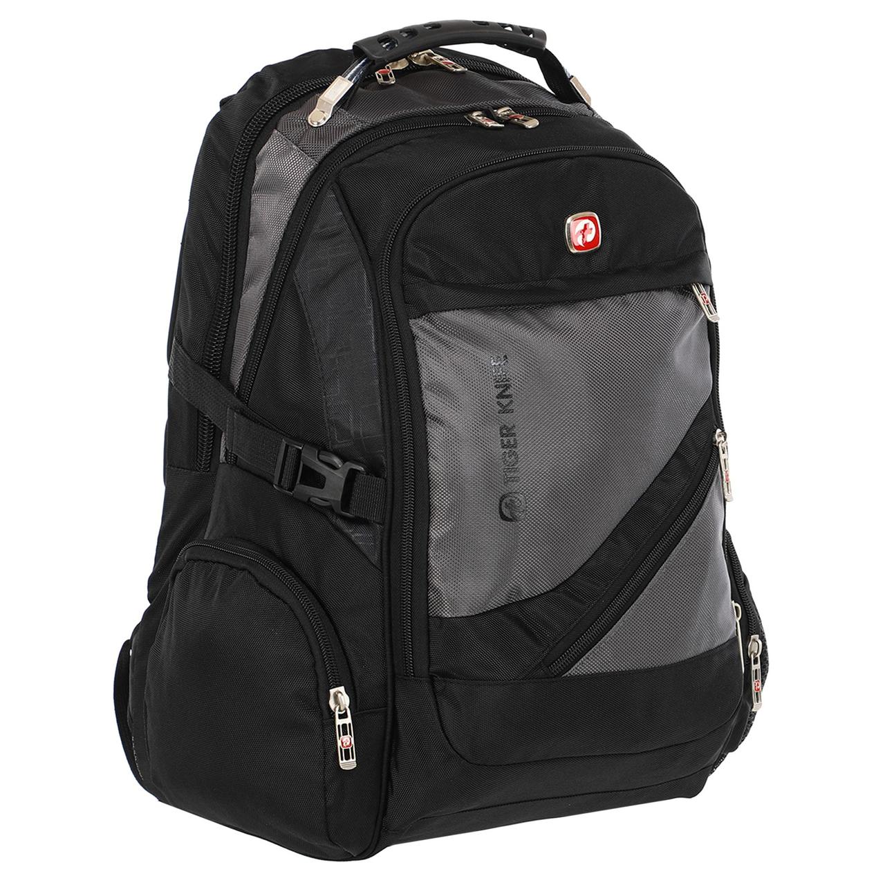 Рюкзак міський офісний Zelart Grissom 8810 обсяг 24 літри Black-Grey, фото 1