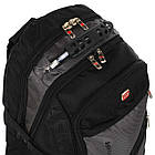 Рюкзак міський офісний Zelart Grissom 8810 обсяг 24 літри Black-Grey, фото 6