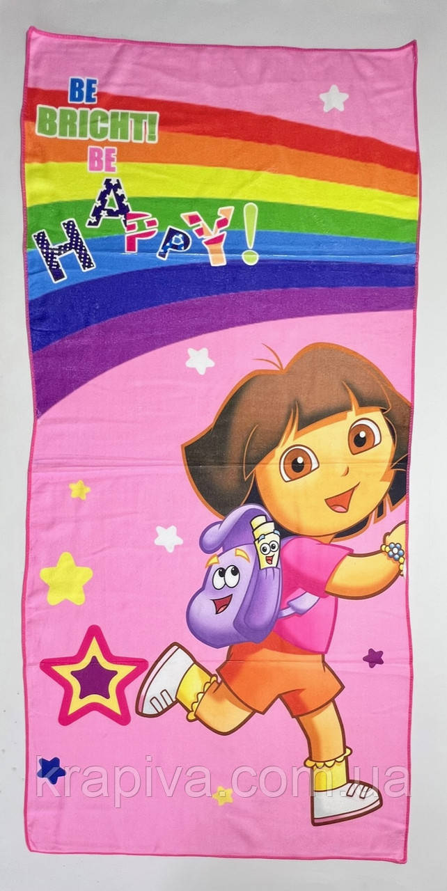 Рушник дитячий полотенце 140*70 Disney мультики мікрофібра, для сауни душа лазні пляжу