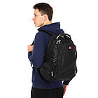 Рюкзак міський офісний Zelart Grissom 8810 обсяг 24 літри Black-Grey, фото 9