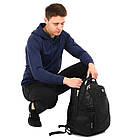 Рюкзак міський офісний Zelart Grissom 8810 обсяг 24 літри Black-Grey, фото 10