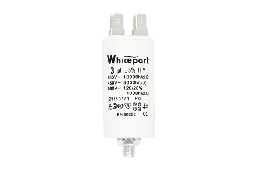 Конденсатор CBB60-E 3 мкФ 450 V з клемами та болтом, Whicepart