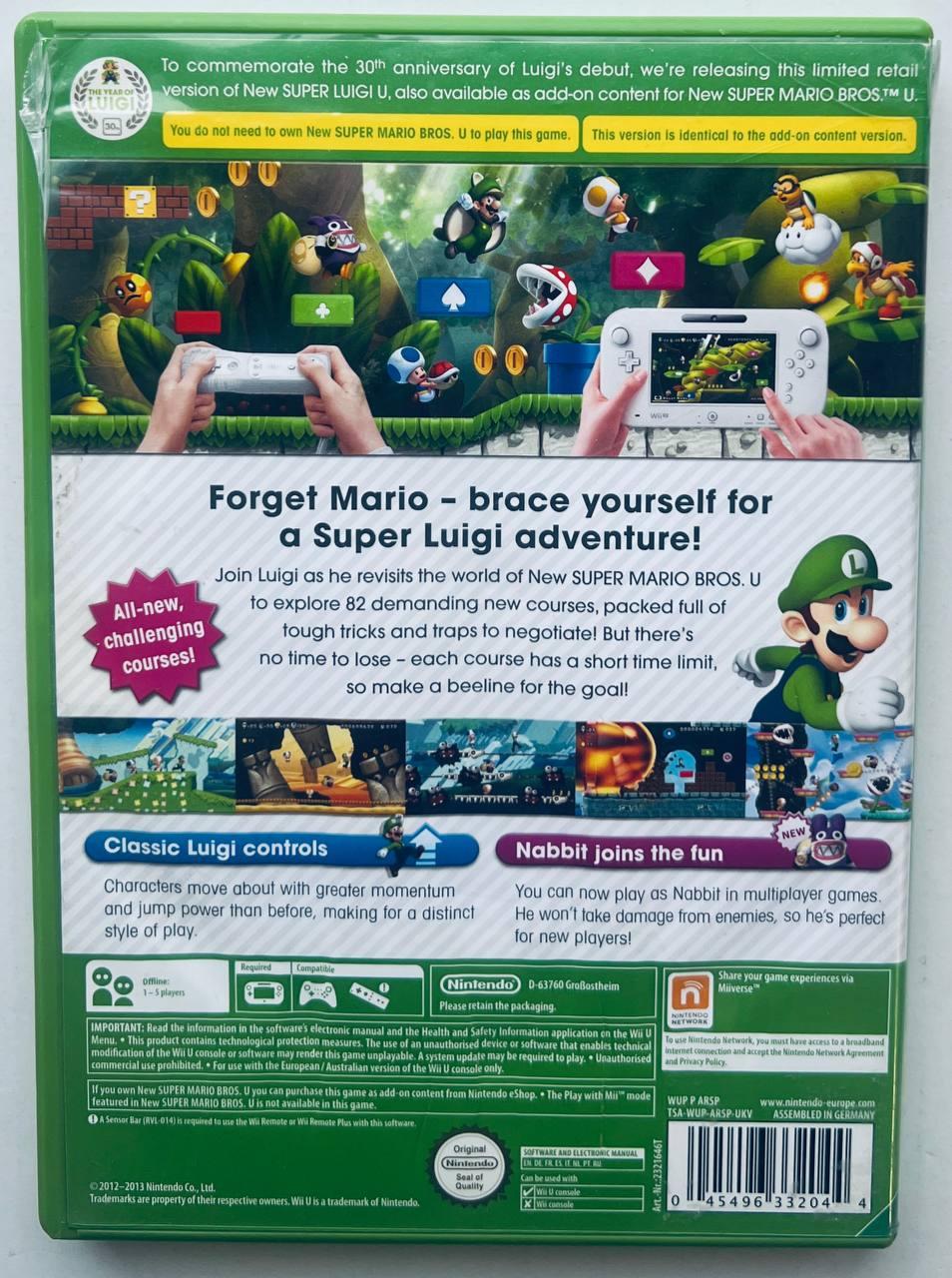 New Super Luigi U, Б/У, английская версия диск Nintendo Wii U (ID