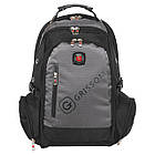 Рюкзак міський офісний Zelart Grissom 6605 обсяг 24 літри Black-Grey, фото 2