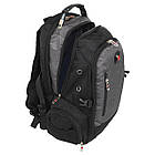 Рюкзак міський офісний Zelart Grissom 6605 обсяг 24 літри Black-Grey, фото 3