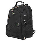 Рюкзак міський офісний Zelart Grissom 8815 обсяг 24 літри Black, фото 3