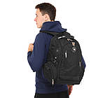 Рюкзак міський офісний Zelart Grissom 8815 обсяг 24 літри Black, фото 10