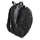 Рюкзак міський офісний Zelart Grissom 1906 обсяг 24 літри Black-Grey, фото 4