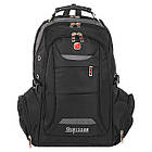 Рюкзак міський офісний Zelart Grissom 1906 обсяг 24 літри Black-Grey, фото 3