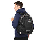 Рюкзак міський офісний Zelart Grissom 1906 обсяг 24 літри Black-Grey, фото 10
