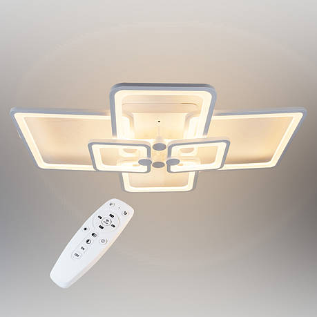 Стельова LED люстра, світлодіодний світильник Sunlight білий 5338/2+2+2, фото 1