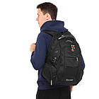 Рюкзак міський офісний Zelart Grissom 1906 обсяг 24 літри Black, фото 8