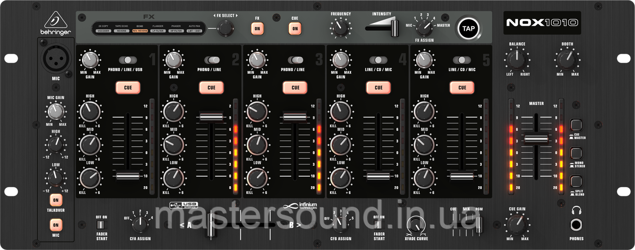 Dj микшер Behringer NOX1010 PRO MIXER