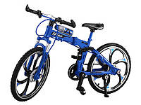 Модель гоночного велосипеда фингербайк Crazy Magic Finger складной 1:10 Складной Синий Хіт продажу!