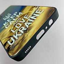 Чохол для Samsung Galaxy A12 чохол Love Ukraine із захистом камери на телефон самсунг а12 чорний q7k, фото 6