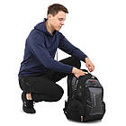 Рюкзак міський офісний Zelart Grissom 1905 обсяг 24 літри Black-Grey, фото 5