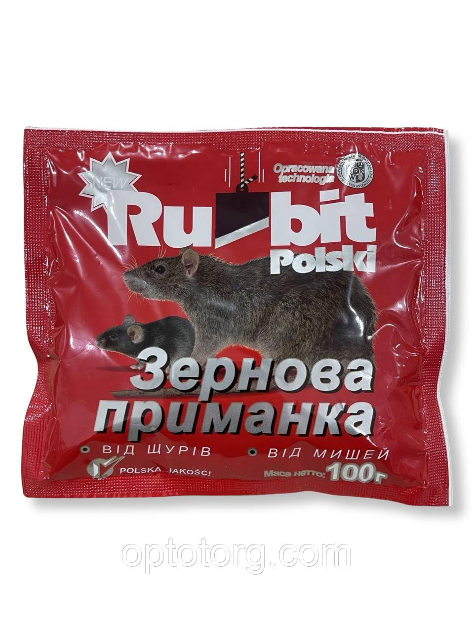 Рубіт Rubit Polski зерно від гризунів 100г
