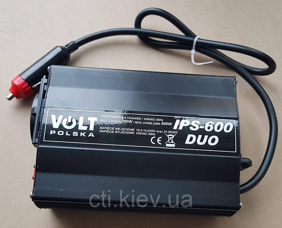 Перетворювач напруги ІНВЕРТОР IPS-600 DUO 10.5-30V/220V 600W